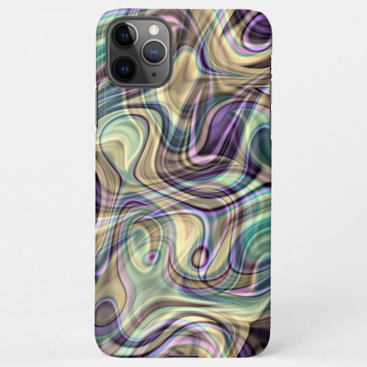 Moderne, einzigartige Wirbel aus Marmor Art Motif iPhone Hülle (Rückseite)