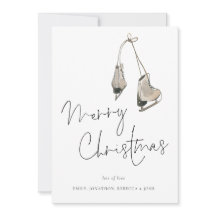 Moderne Eis-Skate Frohe Weihnachten