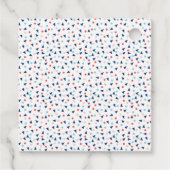 Moderne Eiscreme in Blau und Rosa Geschenkanhänger (Rückseite)