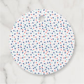 Moderne Eiscreme in Blau und Rosa Geschenkanhänger (Rückseite)
