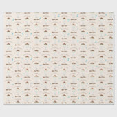 Moderne Eiscreme Minimalistischer Personalisierter Geschenkpapier (Flach)