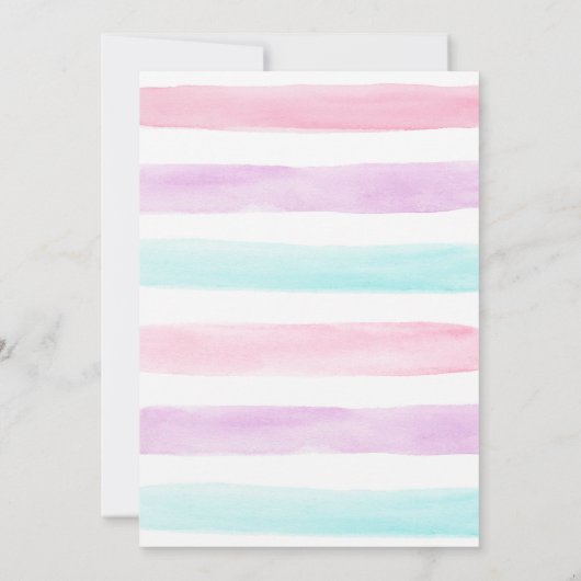 Moderne Eiscreme süß einen Geburtstag Einladung (Rückseite)