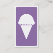 moderne Eiscreme Visitenkarte (Rückseite)
