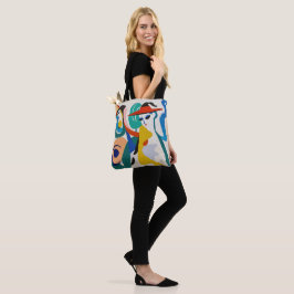 Moderne eklektische surrealistische geometrische F Tasche