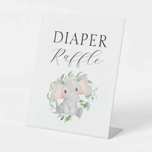 Moderne Elefantengarten Kinderdusche Windelwanne Sockelschild (Vorderseite)