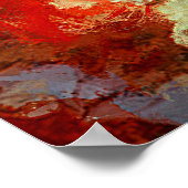 Moderne Elefantenölmalerei Abstrakt Poster (Ecke)