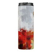 Moderne Elefantenölmalerei Abstrakt Thermosbecher (Rückseite)