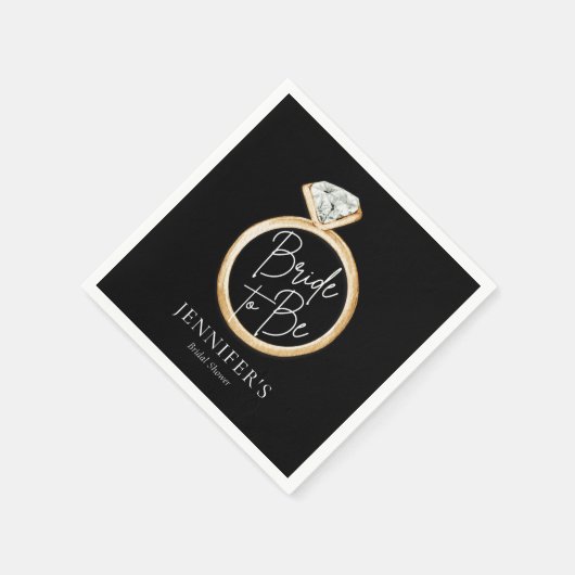 Moderne Eleganbrücke als Brautparty Serviette (Ecke)