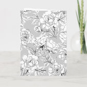 Moderne Elegance Black Typografy Wedding Dankeskarte (Rückseite)