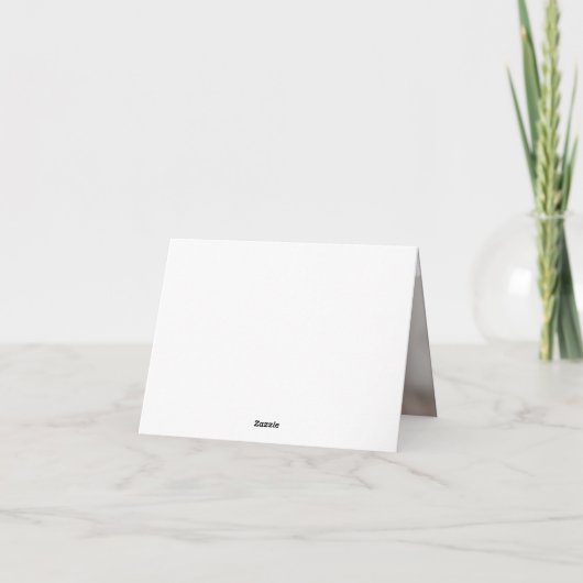 Moderne Elegance Boys Taufe Dankeskarte (Rückseite)