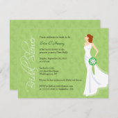 Moderne Elegance Bridal Dusche Einladung (Vorne/Hinten)