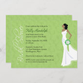 Moderne Elegance Bridal Dusche Einladung (Vorne/Hinten)