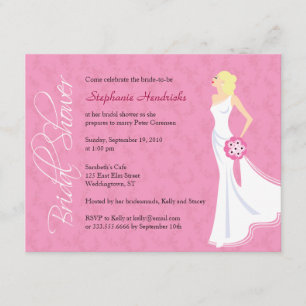 Moderne Elegance Bridal Dusche Einladung