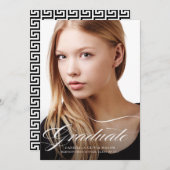 Moderne Elegance Foto Abschluss Ankündigung (Vorne/Hinten)