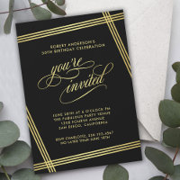 Moderne Elegance Geburtstagsparty