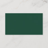 Moderne Elegance Green Wedding Website QR Code Begleitkarte (Rückseite)