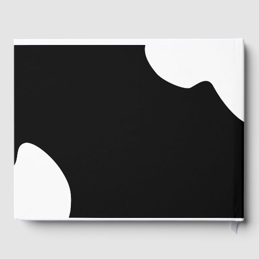 Moderne Elegance Rosa Blumenzange Gästebuch (Rückseite)