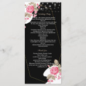 Moderne Elegance Rosa Blumenzange Programm (Rückseite)