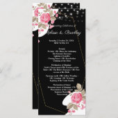 Moderne Elegance Rosa Blumenzange Programm (Vorne/Hinten)