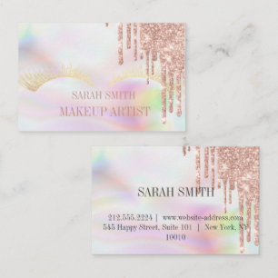 Moderne Eleganht opal, fällt goldene Rose Visitenkarte