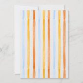 Moderne Elegant Arch Sequins Spritz Sommer Geburts Einladung (Rückseite)