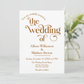 Moderne Elegant "Be our Guest" Einladung zur Hochz (Stehend Vorderseite)