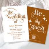 Moderne Elegant "Be our Guest" Einladung zur Hochz