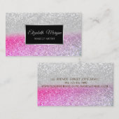 Moderne Elegant Beruflich Bokeh Ombre Frame Visitenkarte (Vorne/Hinten)