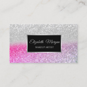 Moderne Elegant Beruflich Bokeh Ombre Frame Visitenkarte