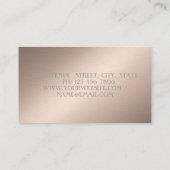 Moderne Elegant Beruflich, geometrisch, Abstrakt Visitenkarte (Rückseite)