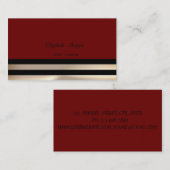 Moderne Elegant Beruflich, gestreift Visitenkarte (Vorne/Hinten)