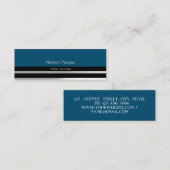 Moderne Elegant Beruflich, Masculin, gestreift Mini Visitenkarte (Vorne/Hinten)
