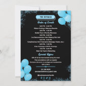 Moderne Elegant Blue Grand Business Eröffnung kund Einladung (Rückseite)