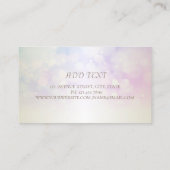 Moderne Elegant Bokeh,Gold Brush Stroke Visitenkarte (Rückseite)