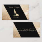 Moderne Elegant Bokeh ,High Heel Visitenkarte (Vorne/Hinten)