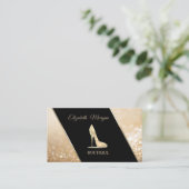 Moderne Elegant Bokeh ,High Heel Visitenkarte (Stehend Vorderseite)