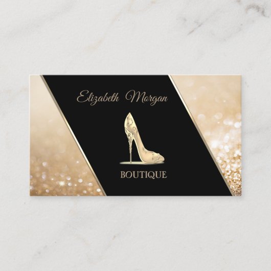 Moderne Elegant Bokeh ,High Heel Visitenkarte (Vorderseite)