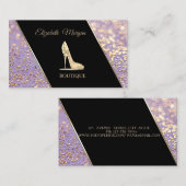 Moderne Elegant Bokeh ,High Heel Visitenkarte (Vorne/Hinten)