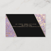 Moderne Elegant Bokeh ,High Heel Visitenkarte (Rückseite)