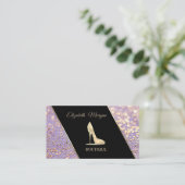 Moderne Elegant Bokeh ,High Heel Visitenkarte (Stehend Vorderseite)