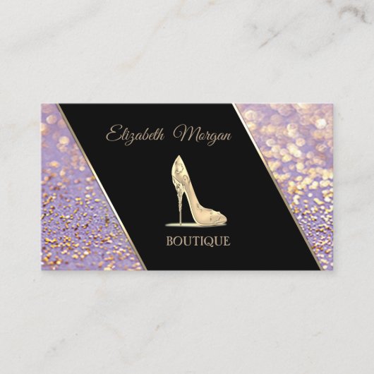 Moderne Elegant Bokeh ,High Heel Visitenkarte (Vorderseite)