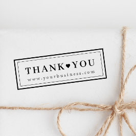 Moderne Elegant Business Vielen Dank Permastempel