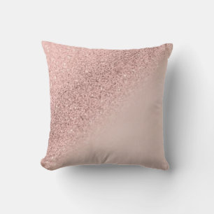 Moderne Elegant Chic Girly Glittery Bokeh Ombre Kissen