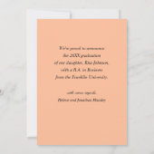 Moderne Elegant Class of 2024 Arch Foto Abschluss Ankündigung (Rückseite)