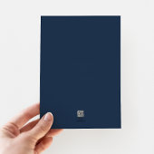 Moderne Elegant Classic Navy Blue Virtual Wedding Einladung