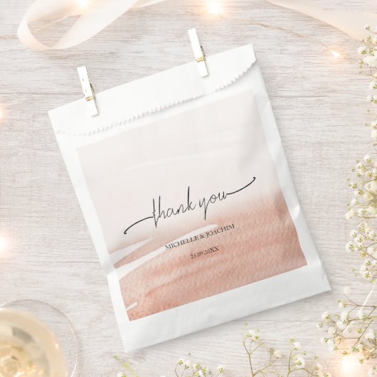 Moderne Elegant Coral Earthy Geschenktütchen (Ausgeschnitten)