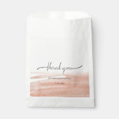 Moderne Elegant Coral Earthy Geschenktütchen (Vorderseite)