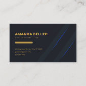 Moderne Elegant Dark Visitenkarte (Vorderseite)