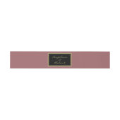 Moderne Elegant Deep Pink Gold Script Hochzeit Einladungsbanderole (Flach)