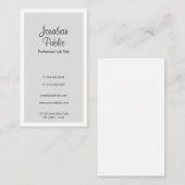 Moderne Elegant einfache vertikale Vorlage Trendy Visitenkarte (Vorne/Hinten)